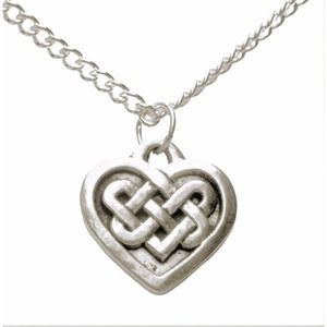 Celtic Knotwork Heart Necklace 1385